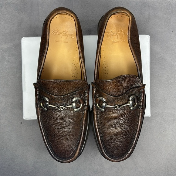 🔥🔥🔥 Alan Payne Brown Loafers with Classic Design and Durable Sole Size: 8🔥🔥🔥 - Picture 5 of 10